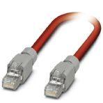 Phoenix Contact 1419166 Assembled Sercos III cable, shielded, star quad, AWG 22 stranded (7-wire), RAL 3020 (traffic red), RJ45 connector/IP20, on RJ45 connector/IP20, length: 2 m