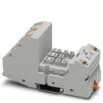 Phoenix Contact 2900961 Relay base RIF-4..., for high-power relay with 2 or 3 changeover contacts or 3 N/O contacts, Push-in connection, plug-in option for input/interference suppression modules, for mounting on NS 35/7,5