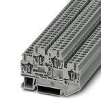 Phoenix Contact 3031270 Double-level spring-cage terminal block, connection method: Spring-cage connection, cross section: 0.08 mm² - 4 mm², AWG: 28 - 12, width: 5.2 mm, color: gray, mounting type: NS 35/7,5, NS 35/15