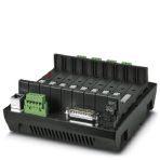 Phoenix Contact 2316149 Four-channel, redundant fieldbus power supply base. Host connection is for an Invensys® D-SUB 25 cable.