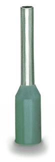 WAGO 216-222 Ferrule; Sleeve for 0.75 mm² / 18 AWG; insulated; electro-tin plated; gray