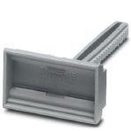 Phoenix Contact 0807575 Terminal strip marker carrier, gray, unlabeled, mounting type: plug in, lettering field size: 20 mm x 8 mm