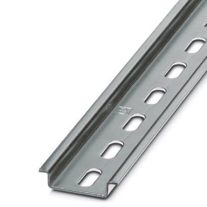 Phoenix Contact 1206421 DIN rail perforated, acc. to EN 60715, material:Â Steel, galvanized, Standard profile, color:Â silver, Pack of 25 (50 m)