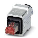 Phoenix Contact 1608113 RJ45 connector, IP67, with push/pull interlocking (version 14), metal housing, for 1 Gbps, for 24 ... 25 AWG stranded conductors