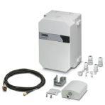 Phoenix Contact 2701440 Control box set for constructing wireless systems for industrial applications, incl. panel antenna and 3 m antenna cable for 2.4/5 GHz, IP66, with DIN rail, plugs, and screw connections, with 100 ... 240 V power supply unit, without devices
