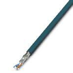 Phoenix Contact 2744843 CAT5-SF/UTP cable (J-LI02YS(ST)C H 2 x 2 x 26 AWG), light-duty, flexible installation cable 2 x 2 x 0.14 mm², stranded, shielded, outer sheath: 5.75 mm ± 0.15 mm diameter, preassembled on both sides with RJ45 plug, crossover or line assignment