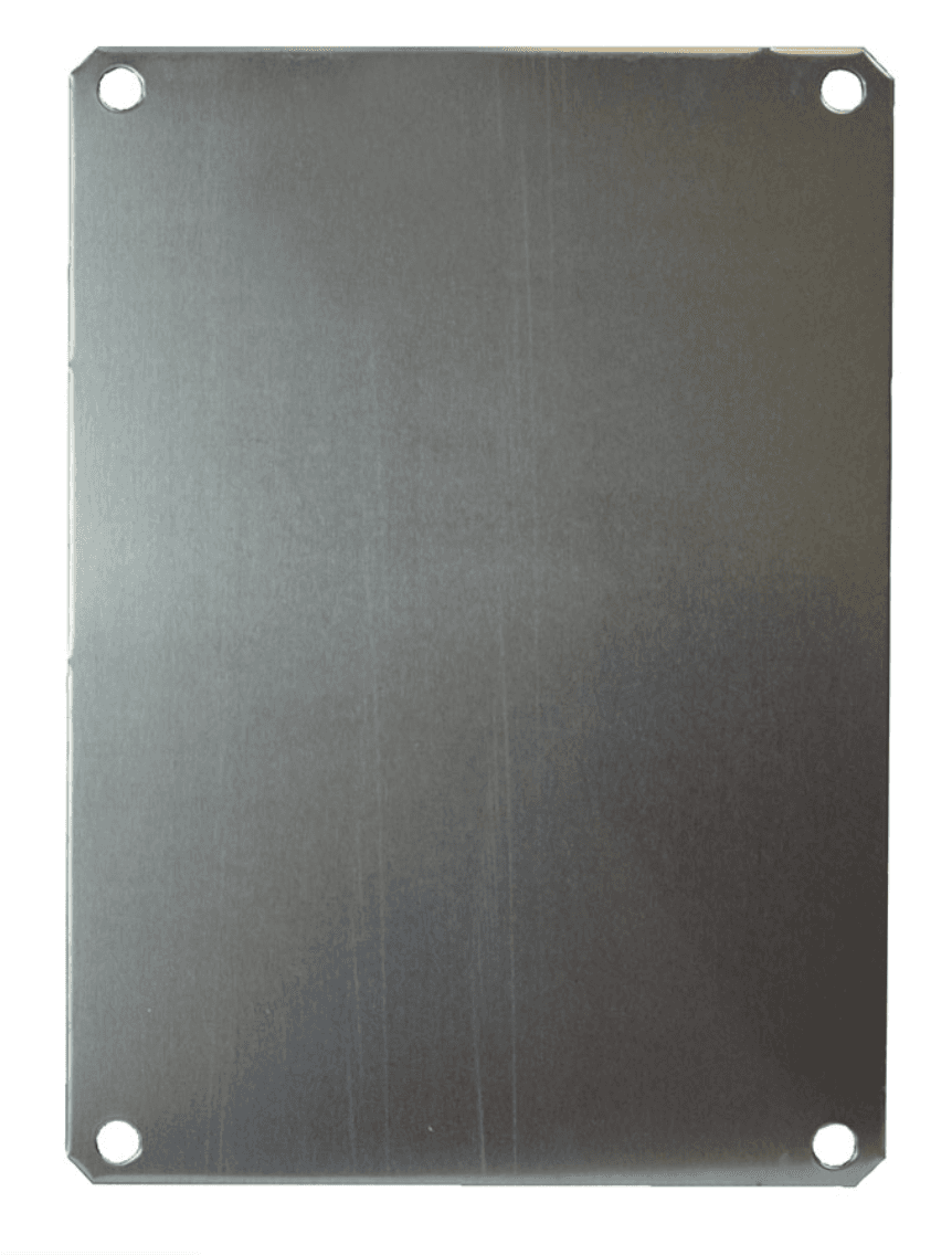 Allied Moulded Products PLA142 Aluminum back panel for use with 14″x12″ enclosures