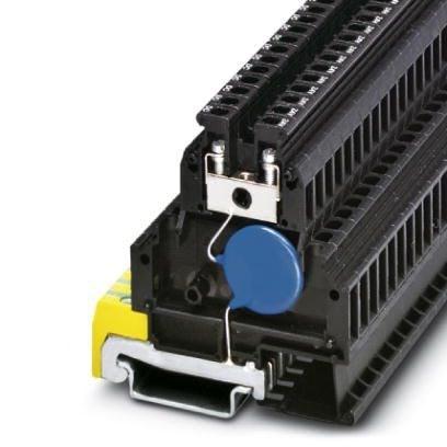 Phoenix Contact 2798792 Terminal block with radio interference suppression capacitor between clamping connector and DIN rail, separate ground connection, nominal voltage: 3.3 nF, for mounting on NS 35/7.5, terminal width: 6.2 mm, terminal height: 69 mm