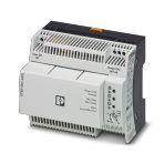 Phoenix Contact 1081430 Uninterruptible power supply with integrated battery module. The STEP-BAT/LI-ION/18.5DC/46WH battery module can be re-ordered separately.