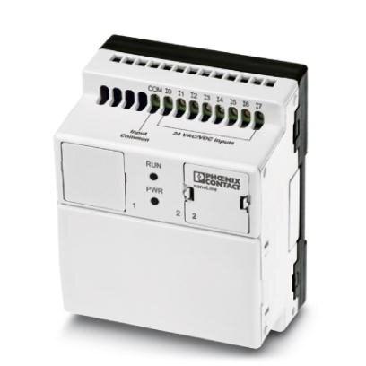 Phoenix Contact 2700487 100...240Â VÂ AC Nanoline base unit. Equipped with 8 digital inputs and 4 relay output channels. Additional I/O channels can be added using a maximum of three I/O extension modules. Optional communication modules provide network or serial connectivity. Op