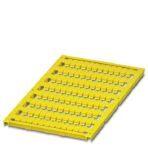 Phoenix Contact 1057110 Marker for terminal blocks, Sheet, yellow, unlabeled, can be labeled with: BLUEMARK ID, BLUEMARK ID COLOR, BLUEMARK CLED, PLOTMARK, CMS-P1-PLOTTER, mounting type: snap into tall marker groove, for terminal block width: 5 mm, lettering field size: 8 x 3 mm
