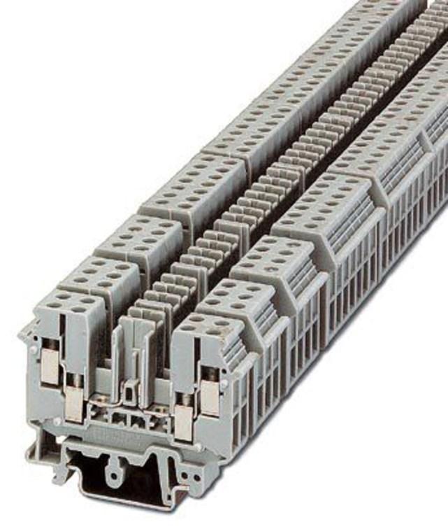 Phoenix Contact 2777030 Basic termination blocks with test connection on both sides and double connections with the same potential for NS 32 and NS 35/7.5 DIN rail, with end cover, for ST-REL..., ST-OV... and ST-OE... plugs, 2-pos.