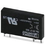 Phoenix Contact 2967950 Plug-in miniature solid-state relay, power solid-state relay, 1 N/O contact, input: 24 V DC, output: 24 - 253 V AC/0.75 A