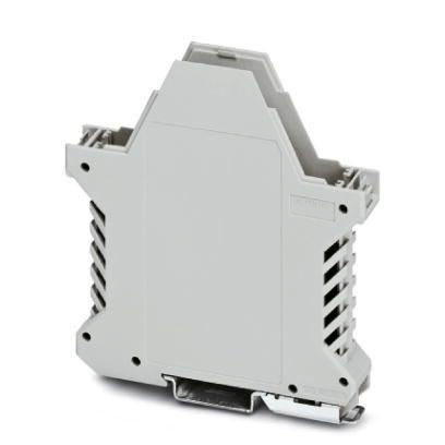 Phoenix Contact 2869427 DIN rail housing, Lower housing part with metal foot catch, tall design, with vents, width: 17.6 mm, height: 99 mm, depth: 107.3 mm, color: light grey (7035), cross connection: without bus connector, number of positions cross connector: not relevant