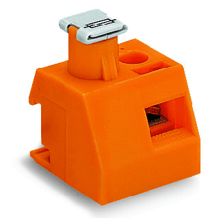 WAGO 201-622 Transformer fuse terminal block; orange