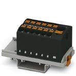 Phoenix Contact 3273102 Distribution block, Block with vertical alignment and integrated supply, The blocks can be bridged with one another via the conductor shaft. For corresponding plug-in bridges, see accessories, nom. voltage: 690 V, nominal current: 24 A, connection method: