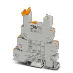 Phoenix Contact 2900283 14 mm PLC basic terminal block with Push-in connection, without relay or solid-state relay, for mounting on DIN rail NS 35/7,5, 2 changeover contacts, input voltage 24 V DC