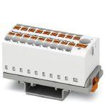 Phoenix Contact 3273122 Distribution block, Block with vertical alignment and integrated supply, The blocks can be bridged with one another via the conductor shaft. For corresponding plug-in bridges, see accessories, nom. voltage: 690 V, nominal current: 24 A, connection method: