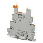 Phoenix Contact 2900443 6.2 mm PLC basic terminal block with Push-in connection, without relay or solid-state relay, for mounting on DIN rail NS 35/7,5, 1 changeover contact, input voltage 5 V DC