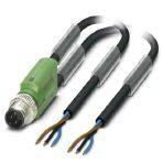 Phoenix Contact 1524239 Sensor/actuator cable, 3-position, PUR halogen-free, black-gray RAL 7021, Plug straight M12 SPEEDCON, coding: A, on free cable end and free cable end, cable length: 10 m