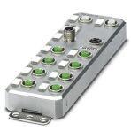 Phoenix Contact 2701529 Axioline E, Digital I/O device, EtherCAT®, M12 fast connection technology, Digital inputs: 8, 24 V DC, connection method: 4-conductor, Digital outputs: 4, 24 V DC, 2 A, connection method: 3-conductor, Metal housing, degree of protection: IP65/IP67