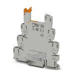 Phoenix Contact 2980319 6.2 mm PLC basic terminal block with protection against interference currents/voltages on the control side, with screw connection, without relay or solid-state relay, for mounting on DIN rail NS 35/7,5, with integrated RCZ filter, 1 changeover contact, in