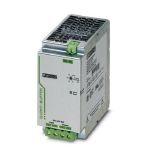 Phoenix Contact 2320393 QUINT buffer module with maintenance-free capacitor-based energy storage for DIN rail mounting, input: 24 V DC, output: 24 V DC/40 A, with integrated SFB (selective fuse breaking) technology, including mounted universal DIN rail adapter UTA 107