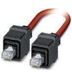 Phoenix Contact 1419181 Sercos III cable, shielded, star quad, AWG 22 stranded (7-wire), RAL 3020 (traffic red), RJ45 connector/IP67 push-pull, plastic housing on RJ45 connector/IP67 push-pull, plastic housing, length: 5 m