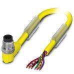 Phoenix Contact 1547287 Sensor/actuator cable, 6-position, Variable cable type, Plug angled 1/2"-20UNF, coding: C, on free cable end, cable length: Free input (0.2 ... 40.0 m)