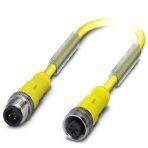 Phoenix Contact 1547355 Sensor/actuator cable, 3-position, Variable cable type, Plug straight 1/2"-20UNF, coding: C, on Socket straight 1/2"-20UNF, coding: C, cable length: Free input (0.2 ... 40.0 m)