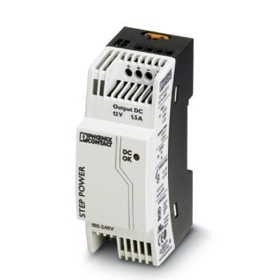 Phoenix Contact 2868567 Primary-switched STEP POWER power supply for DIN rail mounting, input: 1-phase, output: 12 V DC/1.5 A