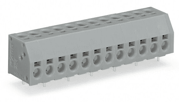 WAGO 253-116/000-006 2-conductor PCB terminal block; 1.5 mm²; Pin spacing 5 mm; 16-pole; PUSH WIRE®; 1,50 mm²; blue