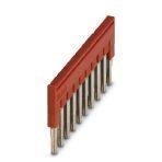 Phoenix Contact 3030213 Plug-in bridge, pitch: 5.2 mm, length: 22.7 mm, width: 50.6 mm, number of positions: 10, color: red