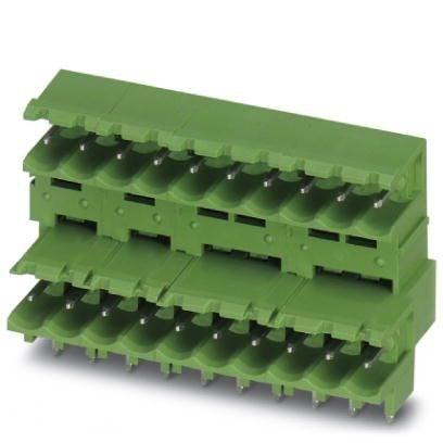 Phoenix Contact 1802414 PCB headers, nominal cross section: 2.5 mmÂ², color: green, nominal current: 10 A, rated voltage (III/2): 320 V, contact surface: Tin, type of contact: Male connector, number of potentials: 6, number of rows: 2, number of positions: 3, number of connectio