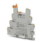 Phoenix Contact 2900444 6.2 mm PLC basic terminal block with Push-in connection, without relay or solid-state relay, for mounting on DIN rail NS 35/7,5, 1 changeover contact, input voltage 12 V DC