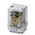 Phoenix Contact 2903698 Plug-in high-power relay with power contacts, 2 changeover contacts, coil voltage: 24 V DC