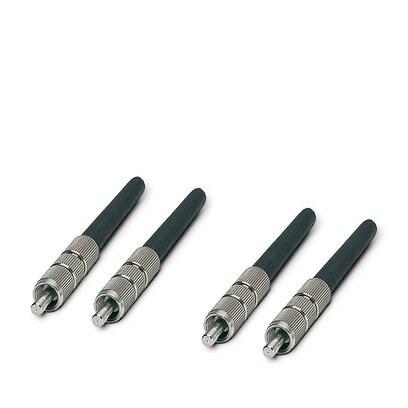 Phoenix Contact 2799487 F-SMA plug set for PCF fiber, for self assembly consisting of 4 quick mounting connectors with bend protection sleeve