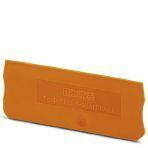 Phoenix Contact 1029591 End cover, length: 63.2 mm, width: 0.8 mm, height: 24.3 mm, color: orange