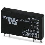 Phoenix Contact 2967963 Plug-in miniature solid-state relay, power solid-state relay, 1 N/O contact, input: 60 V DC, output: 24 - 253 V AC/0.75 A