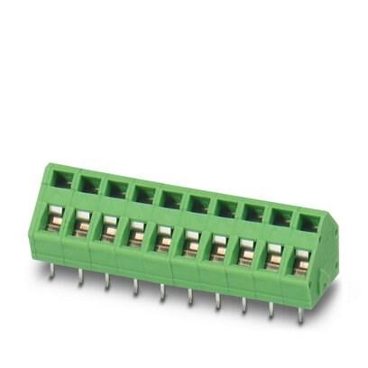 Phoenix Contact 1712089 PCB terminal block, nominal current: 16 A, rated voltage (III/2): 400 V, nominal cross section: 1.5 mmÂ², number of potentials: 4, number of rows: 1, number of positions per row: 4, product range: ZFKDS(A) 1,5C, pitch: 5 mm, connection method: Spring-cage