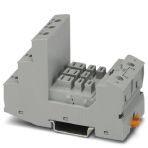 Phoenix Contact 2900960 RIF-4... relay base, for high-power relay with 2 or 3 changeover contacts or 3 N/O contacts, screw connection, plug-in option for input/interference suppression modules, for mounting on NS 35/7,5