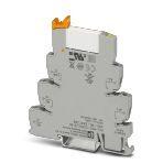 Phoenix Contact 2987286 PLC-INTERFACE, consisting of PLC-BSC.../21 basic terminal block with screw connection and plug-in miniature relay with multi-layer gold contact, for mounting on DIN rail NS 35/7,5, 1 changeover contact, input voltage 220 V DC