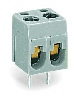 WAGO 237-152 PCB terminal block; 2.5 mm²; Pin spacing 5.08 mm; 2-pole; 2,50 mm²; gray