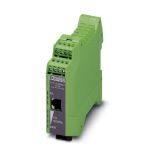 Phoenix Contact 2702944 FO converter, for converting 100Base-T to polymer and PCF fiber (660 nm), SC-RJ FO connection (PROFINET standard), can be mounted on a DIN rail, 24 V DC supply