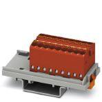 Phoenix Contact 1046951 Distribution block, bridged internally, The blocks can be bridged with one another via the conductor shaft. For corresponding plug-in bridges, see accessories, nom. voltage: 500 V, nominal current: 17.5 A, connection method: Push-in connection, number of 