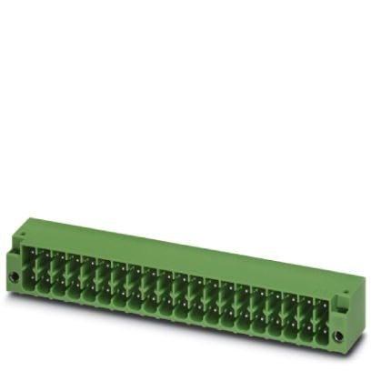 Phoenix Contact 1053868 PCB headers, nominal cross section: 1.5 mmÂ², color: green, nominal current: 8 A, rated voltage (III/2): 160 V, contact surface: Tin, type of contact: Male connector, number of potentials: 10, number of rows: 2, number of positions: 5, number of connectio
