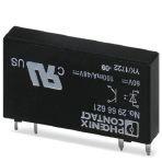 Phoenix Contact 2966621 Plug-in miniature solid-state relay, input solid-state relay, 1 N/O contact, input: 60 V DC, output: 3 - 48 V DC/100 mA