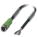 Phoenix Contact 1522231 Sensor/actuator cable, 6-position, Variable cable type, free cable end, on Socket straight M8, cable length: Free input (0.2 ... 40.0 m)