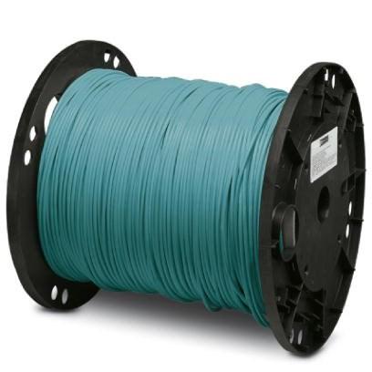 Phoenix Contact 1180721 By the meter, Cable reel, Ethernet CAT5e, shielded, TPE, Teal, 4-wire (2x2xAWG24/7; SF/UTP), color single wire: white/orange-orange, white/green-green, cable length: 100 m, highly flexible