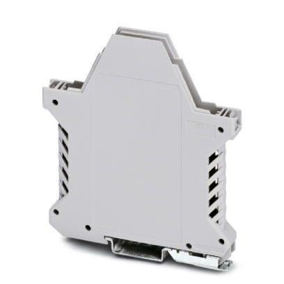 Phoenix Contact 2869430 DIN rail housing, Lower housing part with metal foot catch, tall design, with vents, width: 12.6 mm, height: 99 mm, depth: 107.3 mm, color: light grey (7035), cross connection: without bus connector, number of positions cross connector: not relevant